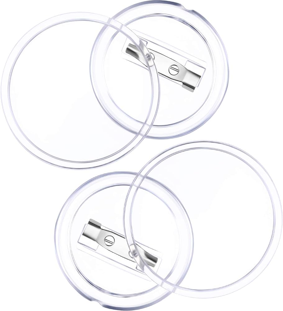 Macarons transparents badges avec pins épinglette pour bricoler soi-même