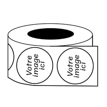 Rouleau étiquettes autocollants stickers Québec Canada