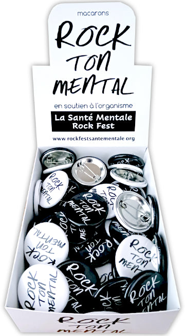 Macarons du Rock Fest pour la santé mentale