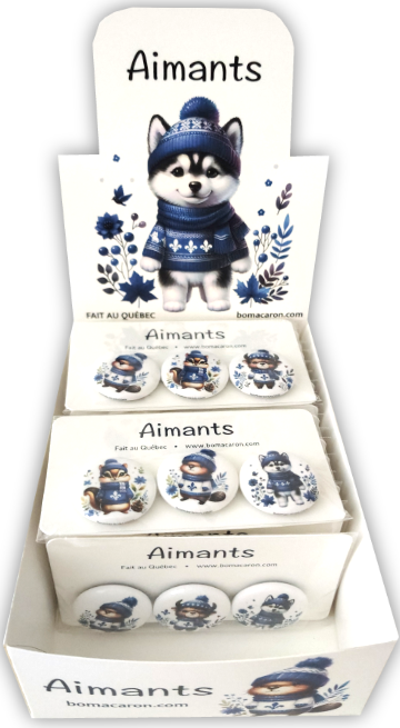 Aimants pour le frigo Souvenir cadeaux Québec