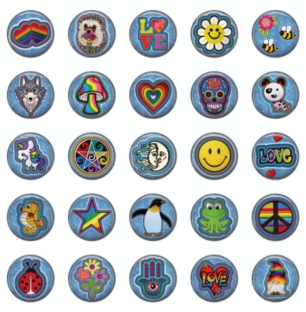 Collection de macarons diversité inclusion badegs pins épinglette patch cadeaux souvenirs en gros wholesale buttons Quebec Canadatons Quebec Canada