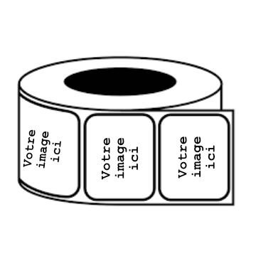 Rouleau étiquettes autocollants stickers Québec Canada